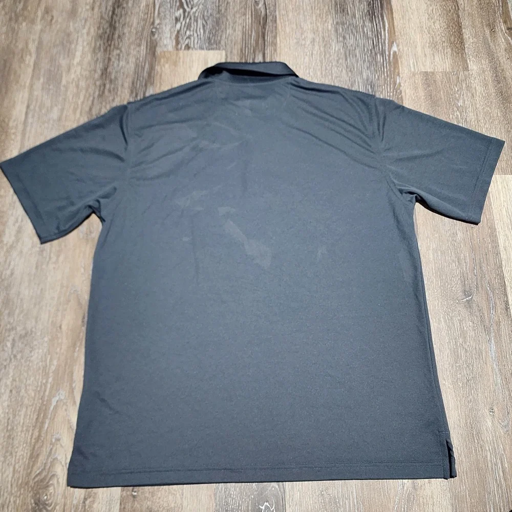 Pepsi Sarasota Florida Sport Polo Short Sleeve Gray Palm Tree Performance Mens L